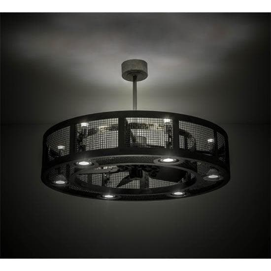 Meyda Tiffany 48"W Paloma Golpe Chandel-Air Ceiling Fan - 167631