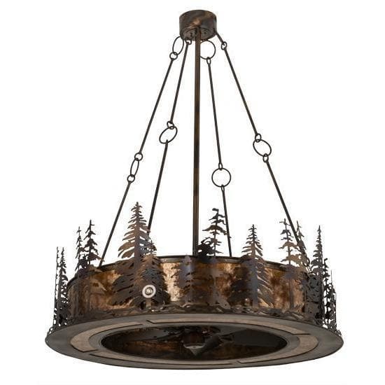Meyda Tiffany 48"W Tall Pines Chandel-Air Ceiling Fan - 175012
