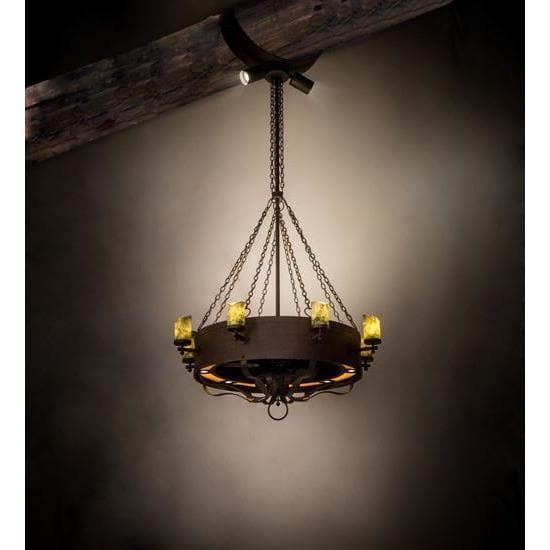 Meyda Tiffany 54"W Parnella Chandel-Air Ceiling Fan - 186779