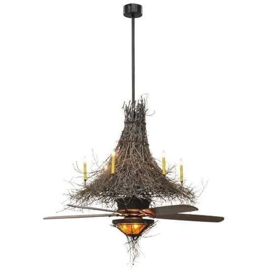 Meyda Tiffany 68"W Twigs Chandel-Air Ceiling Fan - 151790
